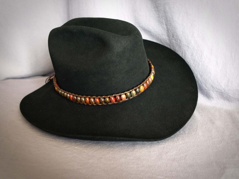 Red Creek Jasper Large Barrels, Brown leather - Adjustable 24 in to 28 in$145.00